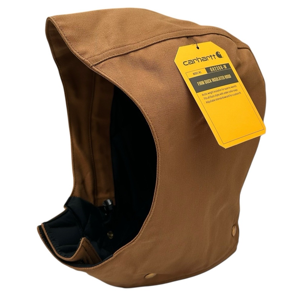 Carhartt Firm Duck Insulated Canvas Hood Sz 2X-5XL Brown Cotton Water-repellent - Picture 2 of 16